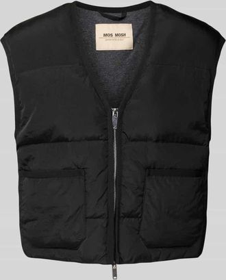 Mos Mosh Boxy Fit Daunenweste mit Zweiwege-Reißverschluss Modell Manja in Black, Größe M