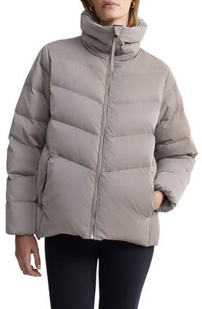 Varley Alena 700 Fill Power Down Puffer Jacket in Cinder Shimmer at Nordstrom Rack, Size X-Large