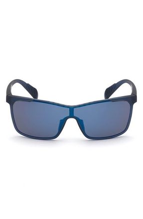 adidas Shield Sunglasses in Matte Blue /Blue at Nordstrom