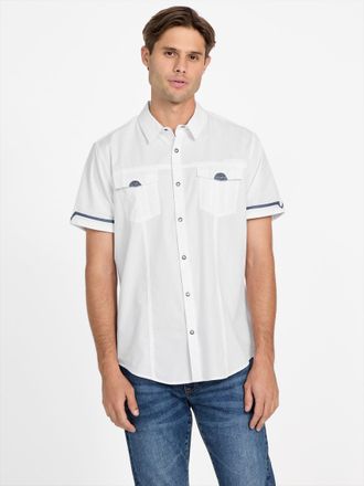 Guess Cartie Twill Short-Sleeve Shirt