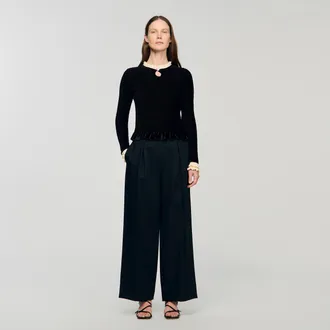 Sandro Camiseta fruncida