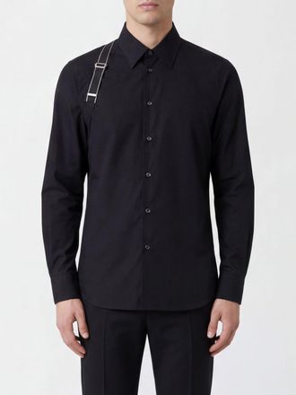 Alexander McQueen Camicia McQueen in misto cotone con fettuccia