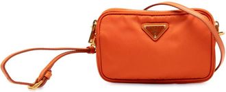 Prada Pre-owned Prada Mini Tessuto Double Zip Camera Bag 0FC6WKS3RLPCM2BX
