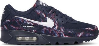 Nike Mens Air Max 90 - Running Shoes Navy/Red/White Size 10.0
