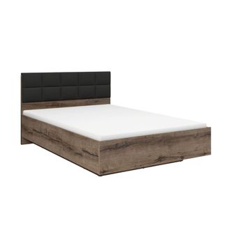 Petits Meubles Cama 140x200 somier incluido estratificado marr&oacute;n