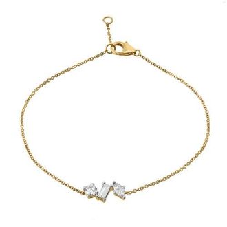 LuvMyJewelry Whisper 14K Gold Lab Grown Diamond Bracelet - 0.35 Ct in 14K Yellow Gold at Nordstrom, Size 6