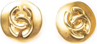 Chanel CC Round Clip On Earrings oorbellen