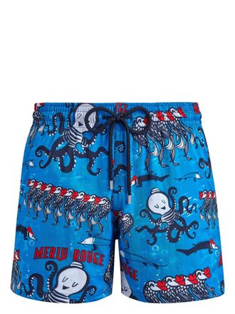 Vilebrequin Zwembroek met print - Blauw