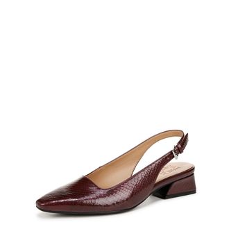 Naturalizer Womens Ginger Snip Toe Slingbacks Pump, Cranberry Red Patent, 6 UK