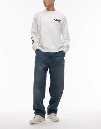 Carhartt Work in Progress OG - Jeans ampi blu lavaggio blu vintage scuro