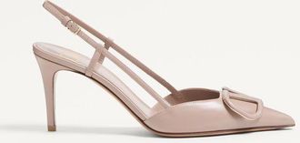 Valentino Garavani VLogo Signature Calfskin Slingback Pump 80 Mm / 3.15 In. Wo