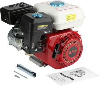 Elle Motor De Combusti&oacute;n Interna De 4 Tiempos Y 6,5 Cv - Arranque Por Tirador - 196 Cc - Di&aacute;metro Del Cilindro: 68 Mm - Eje De 20 Mm Para Aplicaciones Prof