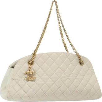 Chanel Pre-owned Shoulder Bags, female, White, Size: ONE SIZE Pre-owned Vintage Shoulder Bag