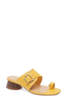 Vince Camuto Lenqua Toe Loop Block Heel Sandal in Yellow at Nordstrom Rack, Size 6.5
