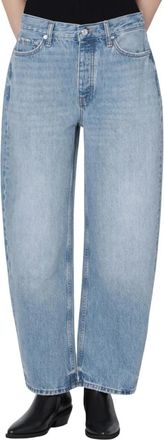 Anine Bing Fritz Jean - Dames - Loose Fit Jeans - Blauw - W25 - Katoen - Jeans