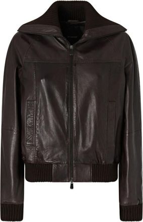 Pinko Dark Brown Shirt Collar Blazer