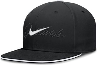 Nike Michigan State Pro Nike Mens Dri-FIT College Fitted Hat in Black | NC1100AMST-A2C