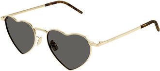 Saint Laurent Sunglasses, unisex, Yellow, Size: 52 MM Loulou Sunglasses