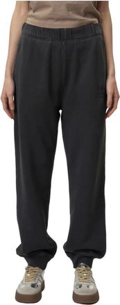 Calvin Klein Jeans Gedrukte dames sweatpants voor casual stijl - Dames - Sweatpants - Grijs - 2XS - Katoen - Broeken