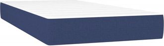 vidaXL Colch&oacute;n De Muelles Ensacados Tela Azul 120x190x20 Cm Vidaxl