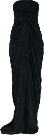 Rick Owens Abito lungo senza spalline - Nero