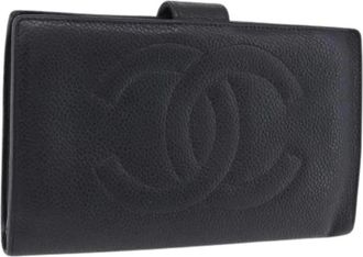 Chanel Pre-owned Long Wallet - Dames - Vintage Accessoires - Zwart - ONE Size - Leer - Vintage