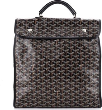 Goyard Saint Leger Briefcase Backpack Coated Canvas