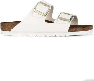 Birkenstock Arizona Birko-Flor Patent Smalle Pasvorm - Dames - Sandalen - Wit - 40 EU - Su&egrave;de - Schoenen