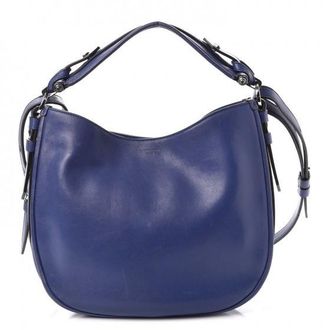 Givenchy Blue Leather Hobo Bag Size M