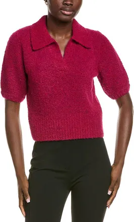 endless rose Collared Wool-Blend Sweater