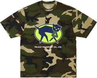 Palace Transport T-Shirt Woodland Camo P31TS066