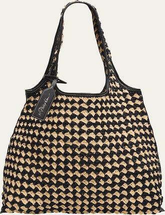 3.1 Phillip Lim 3.1 Market Crochet Raffia Tote Bag
