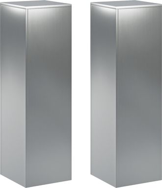 vidaXL Soporte De Plantas 2 Pcs Plateado 30 X 30 X 100 Cm Vidaxl