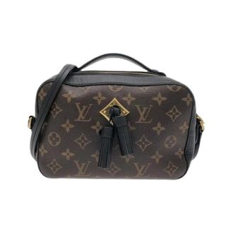 Louis Vuitton Pre-owned Monogram Santonge Schoudertas van Gecoat Canvas - Dames - Pre-owned - Bruin - Maat: ONE Size Leer