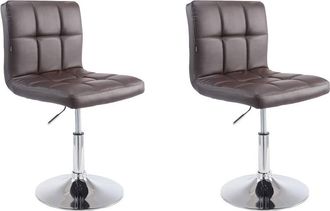 Clp Set De 2 Taburetes Lounger Palma V2 Marr&oacute;n