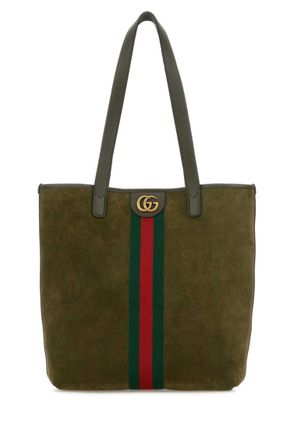 Gucci Olive Ophidia Medium Tote