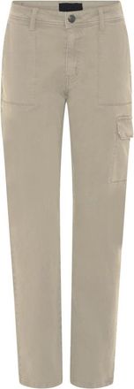 C.Ro Slim-fit broek - Dames - Slim Fit Broeken - Beige - XS - Leer - Broeken
