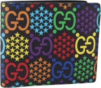 Gucci Pre-owned Wallets, female, Multicolor, Size: ONE SIZE Pre-owned Canvas Wallet