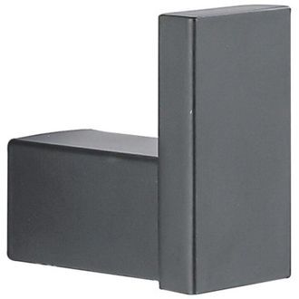 OEM Set Di 2 Ganci Portasciugamani Da Bagno, In Acciaio Inox Sus304, Forma Quadrata, Colore Nero