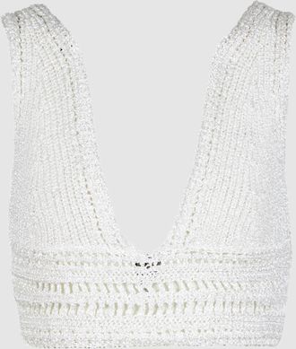 Iro Top Brassi&egrave;re Wolfie Maille &Eacute;cru