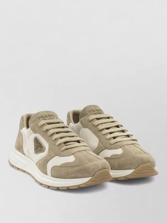 Prada prax low top sneakers suede panels