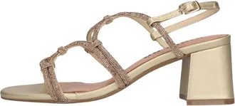 Bibi Lou 958Z00Hg Sandalen - Dames - Sandalen met hakken - Geel - 40 EU - Leer - Schoenen