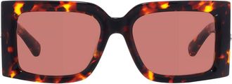 Ferragamo Ferragamo Brown Square Ladies Sunglasses SF2032S 242 55