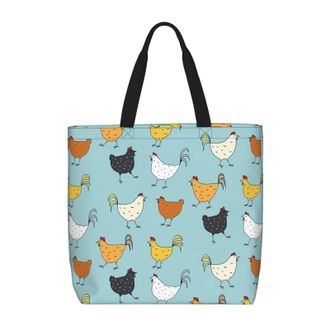 Generic Women Handbag Rooster Chicken Pattern Handbag Print Retro Crossbody Bags, For Holiday, Gym, Swim, Daily, Work