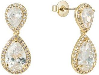 Untamed Petals Aspen Crystal Drop Earrings in Gold at Nordstrom