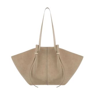 Yuzefi La Large Mochi - unisex - Shoppers - Beige - ONE Size - Leer - Tassen