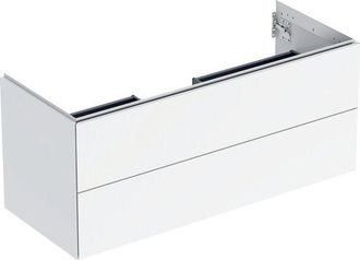 Keramag Geberit One Mueble Bajo Lavabo, 2 Cajones, 118.4x50.4x47cm