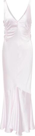 Sportmax Katia Abito Maxi Jurk - Dames - Maxi kleedjes - Roze - 2XS - Polyester - Kleedjes