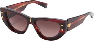 Balmain Stijlvolle Muse Mode Oorbellen - Dames - Zonnebrillen - Bruin - 55 MM - Accessoires