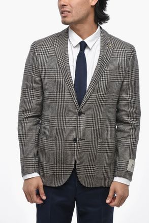 Corneliani CC COLLECTION Blazer Semifoderato Motivo Pied de Poule Corneliani